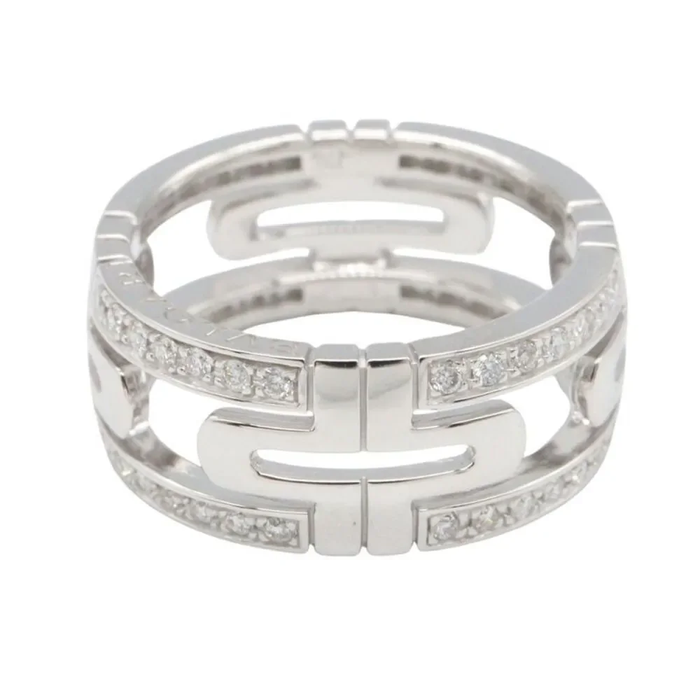 Bvlgari Parentesi Small Diamond Ring K18WG - Picture 4 of 10